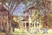 Childe Hassam Street in Portsmouth oil painting